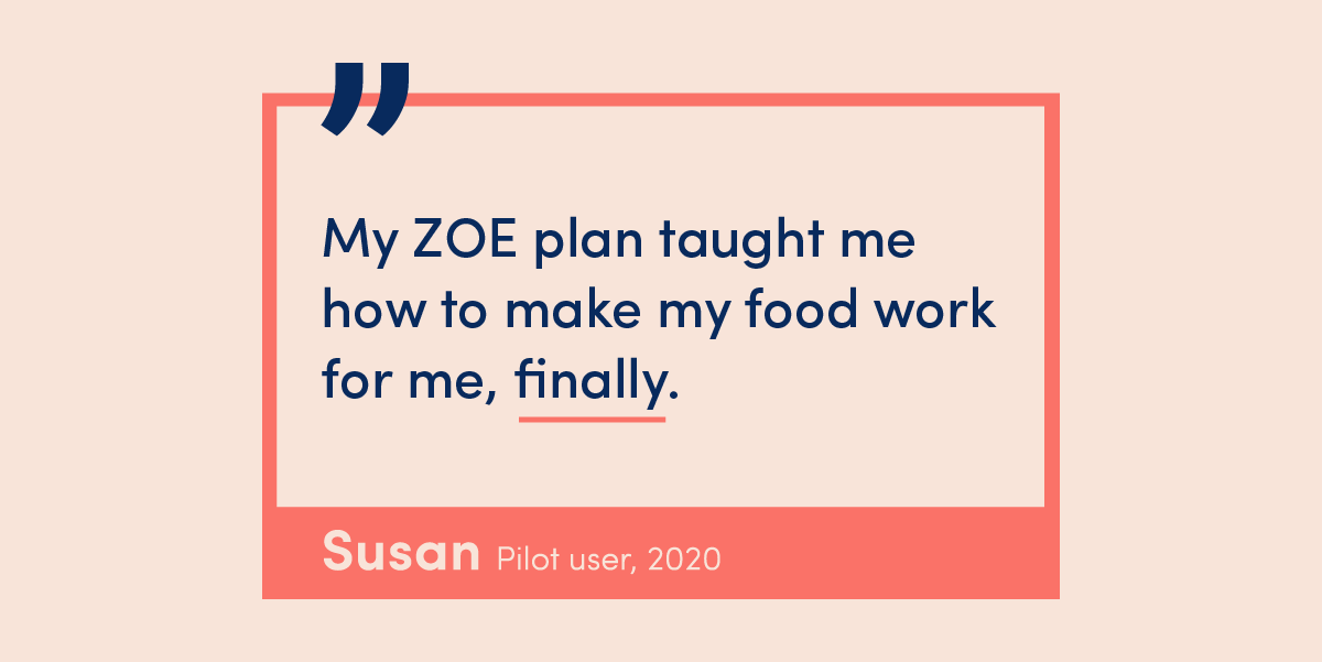 Tired of yo-yo dieting? Discover how the ZOE plan helped Susan get her 'FINALLY'!